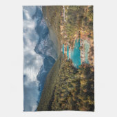 水 |ブルームーンレイク中国 キッチンタオル (縦)