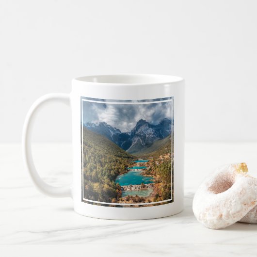 水 |ブルームーンレイク中国 コーヒーマグカップ (ドーナツ)