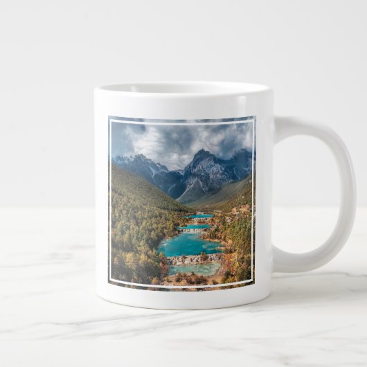 水 |ブルームーンレイク中国 ジャンボコーヒーマグカップ (右)