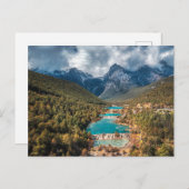 水 |ブルームーンレイク中国 ポストカード (正面/裏面)