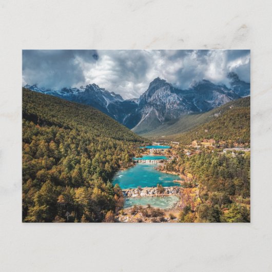 水 |ブルームーンレイク中国 ポストカード (正面)