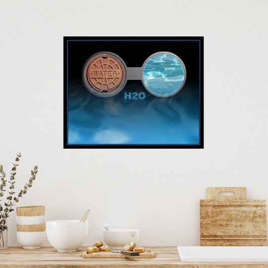 水 ポスター (キッチン)
