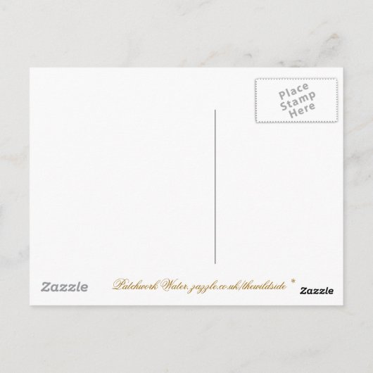 水 ポストカード (裏面)