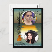 水、マウス、大釜、写真をフレームに追加 ポストカード (正面/裏面)