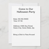 水、マウス、大釜、写真をフレームに追加 招待状 (裏面)