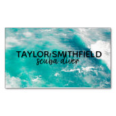 水 マグネット名刺 (正面)