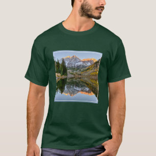 水 マルーンベルズレイク《植物》アスペンツリー Tシャツ