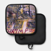 水。ミステリ生まれーミート。 鍋敷き (正面/裏面)