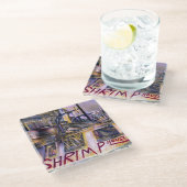 水。ミステ生まれリーミート,イスラエル ガラスコースター (アングル)