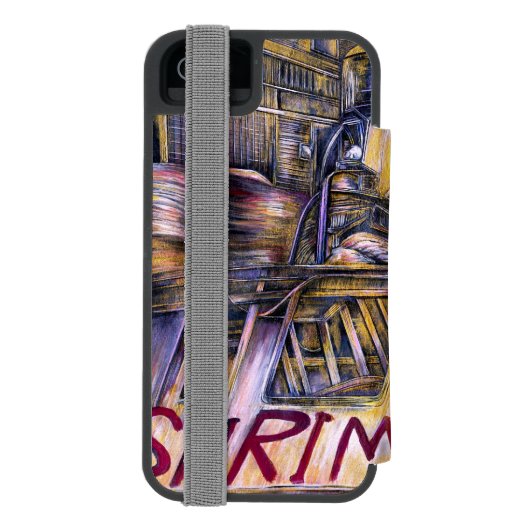 水。ミステ生まれリーミート，イスラエル INCIPIO iPhoneウォレットケース (フォリオ裏面)