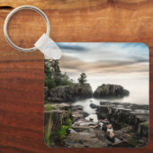 水 |ミネソタ州，スーペリアグランドマレ湖 キーホルダー (正面)