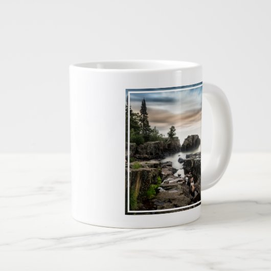 水 |ミネソタ州,スーペリアグランドマレ湖 ジャンボコーヒーマグカップ (正面右)