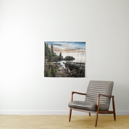 水 |ミネソタ州，スーペリアグランドマレ湖 タペストリー (インサイチュ(横))