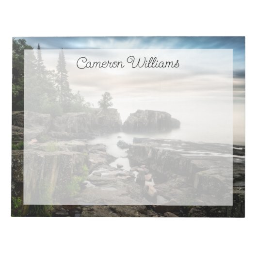 水 |ミネソタ州，スーペリアグランドマレ湖 ノートパッド (正面)