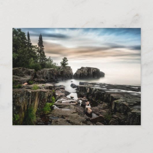 水 |ミネソタ州，スーペリアグランドマレ湖 ポストカード (正面)