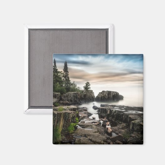 水 |ミネソタ州,スーペリアグランドマレ湖 マグネット (正面/裏面)