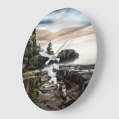 水 |ミネソタ州，スーペリアグランドマレ湖 ラージ壁時計 (傾斜)