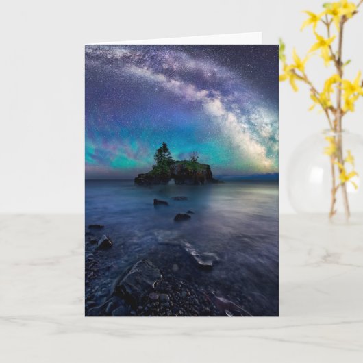 水 |ミネソタ湖 カード (黄色い花)