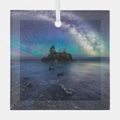 水 |ミネソタ湖 ガラスオーナメント (正面)