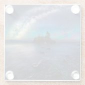 水 |ミネソタ湖 ガラスコースター (裏面)