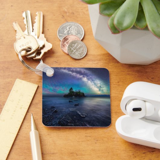 水 |ミネソタ湖 キーホルダー (デスク)