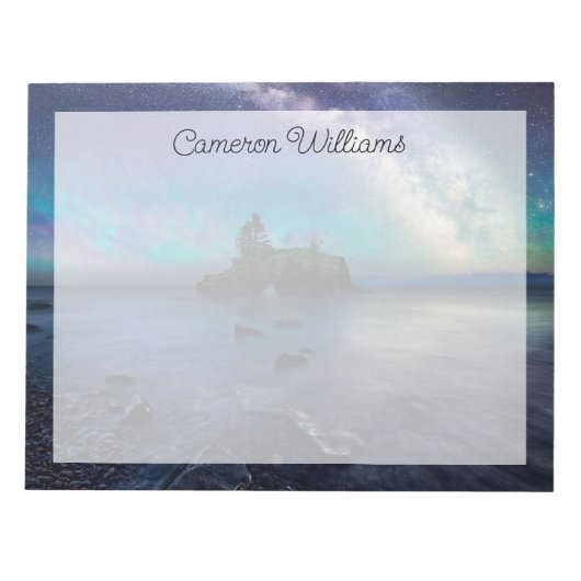 水 |ミネソタ湖 ノートパッド (正面)