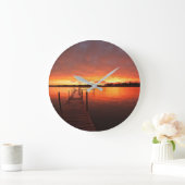 水 |ミネソタ，ミネソタ湖 ラージ壁時計 (ホーム)