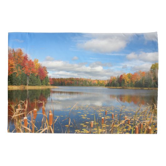 水 |メイベル・レイク・カナダ 枕カバー (裏面)