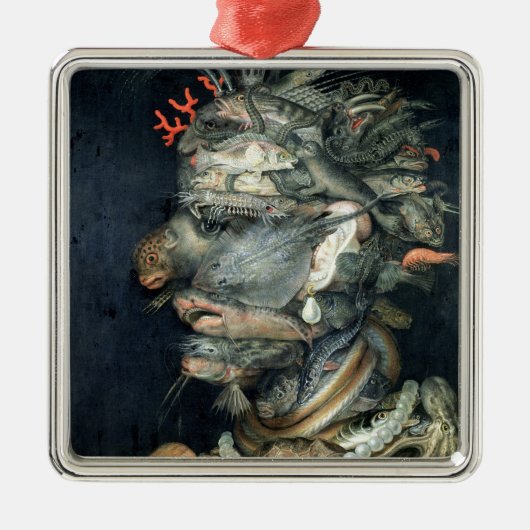 水、 メタルオーナメント (正面)