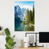 水 |モレーヌ湖（カナダ） ポスター (ホームオフィス)