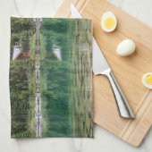 水 |ヨホ国立公園カナダ キッチンタオル (四つ折り)