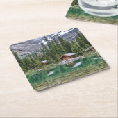 水 |ヨホ国立公園カナダ スクエアペーパーコースター (アングル)