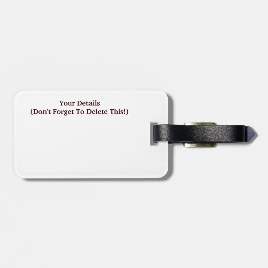 水 ラゲッジタグ (裏面横)