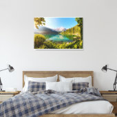 水 |ラゴディフシネ山ガンガルトジュリアルアルプス キャンバスプリント (インサイチュ (寝室))