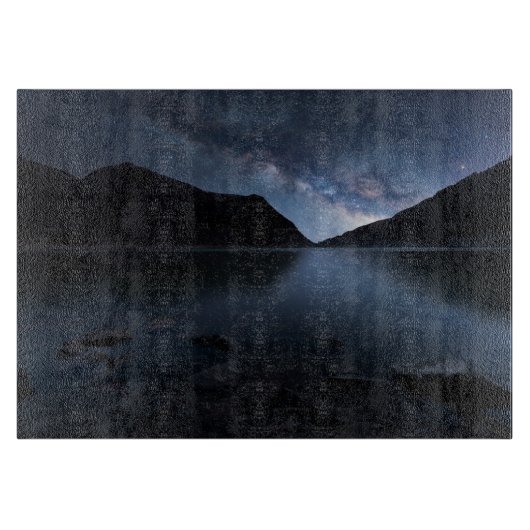 水 |レイクショア夜 カッティングボード (正面)