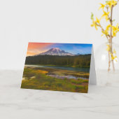 水 |ワシントン州レイニア山国立公園 カード (黄色い花)