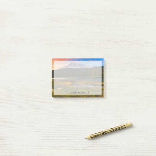 水 |ワシントン州レイニア山国立公園 ポストイット (デスク上)