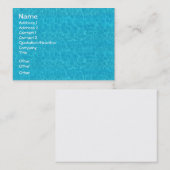 水 名刺 (正面/裏面)