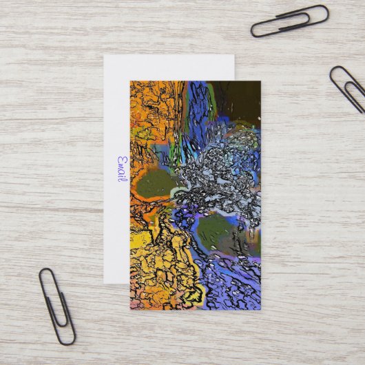 水 名刺 (正面/裏面インサイチュ)