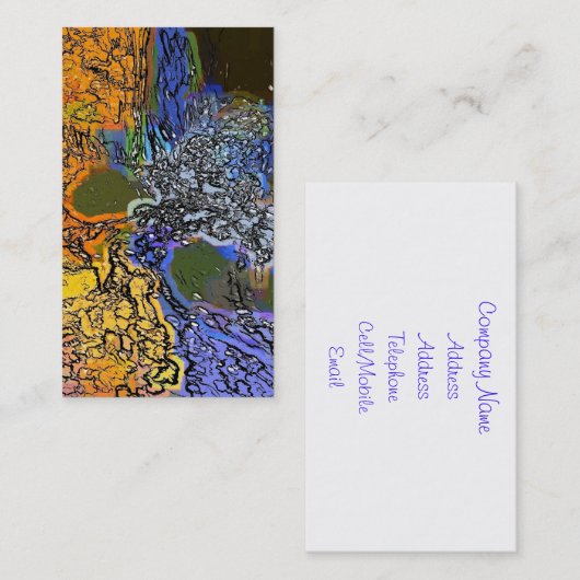 水 名刺 (正面/裏面)