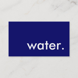 水。 名刺