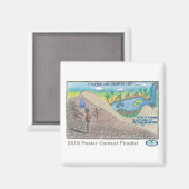 水:命の落ち マグネット (正面/裏面)