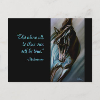 水-意味深長な動きの種馬の穴馬 ポストカード