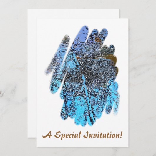 水 招待状 (正面/裏面)