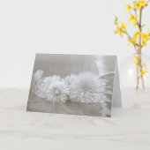 "水"挨拶状の浮遊タンポポ カード (黄色い花)