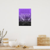 水…未来の石炭 – ポスター（紫） ポスター (キッチン)