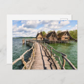 水 |水の上に家を建てる ポストカード (正面/裏面)