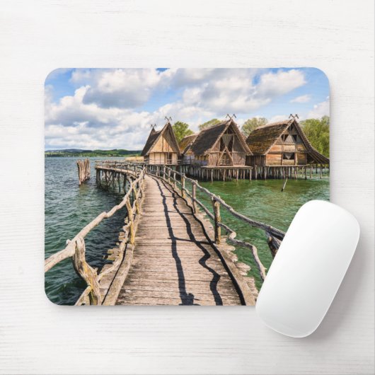 水 |水の上に家を建てる マウスパッド (マウス)