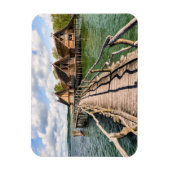 水 |水の上に家を建てる マグネット (縦)