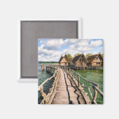 水 |水の上に家を建てる マグネット (正面/裏面)